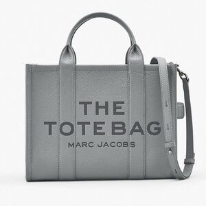Marc Jacobs Gray Structured Tote with Detachable Strap